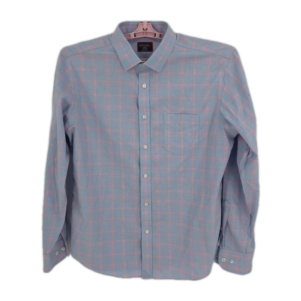 UNTUCKit Shirt Men's Lavender and Pink Check